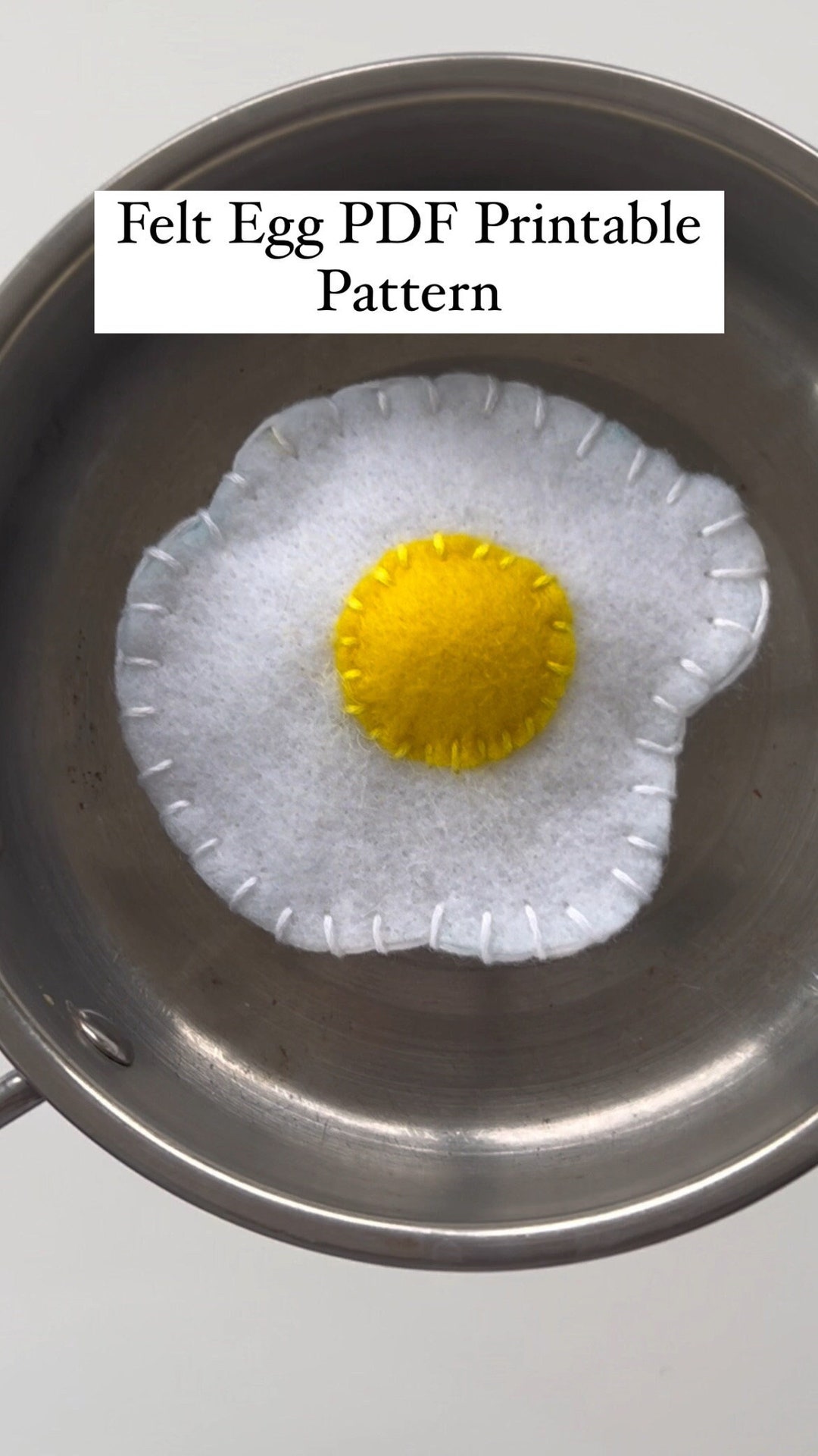 PDF Felt Egg Pattern, Egg Sewing Pattern, Felt Food Patterns, Digital ...