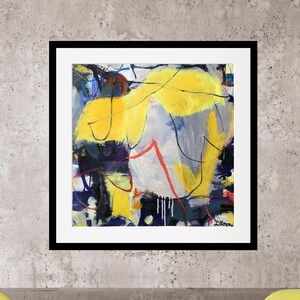 Abstract Painting Modern Art Original Paper Wall Art Decor Contemporary Painting Abstract Expressionist Graffiti Painting