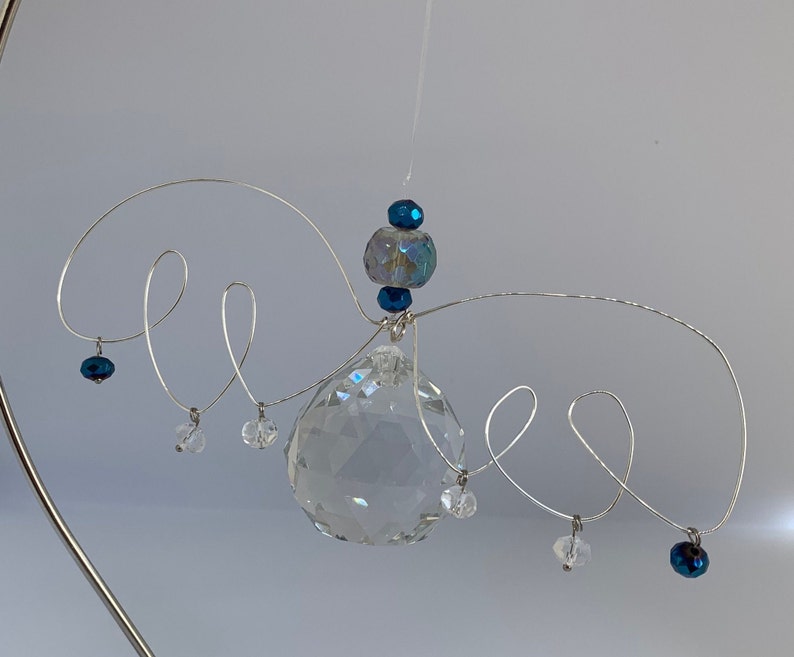 Angel Suncatcher Large Sympathy Gift Hanging Ornament Etsy