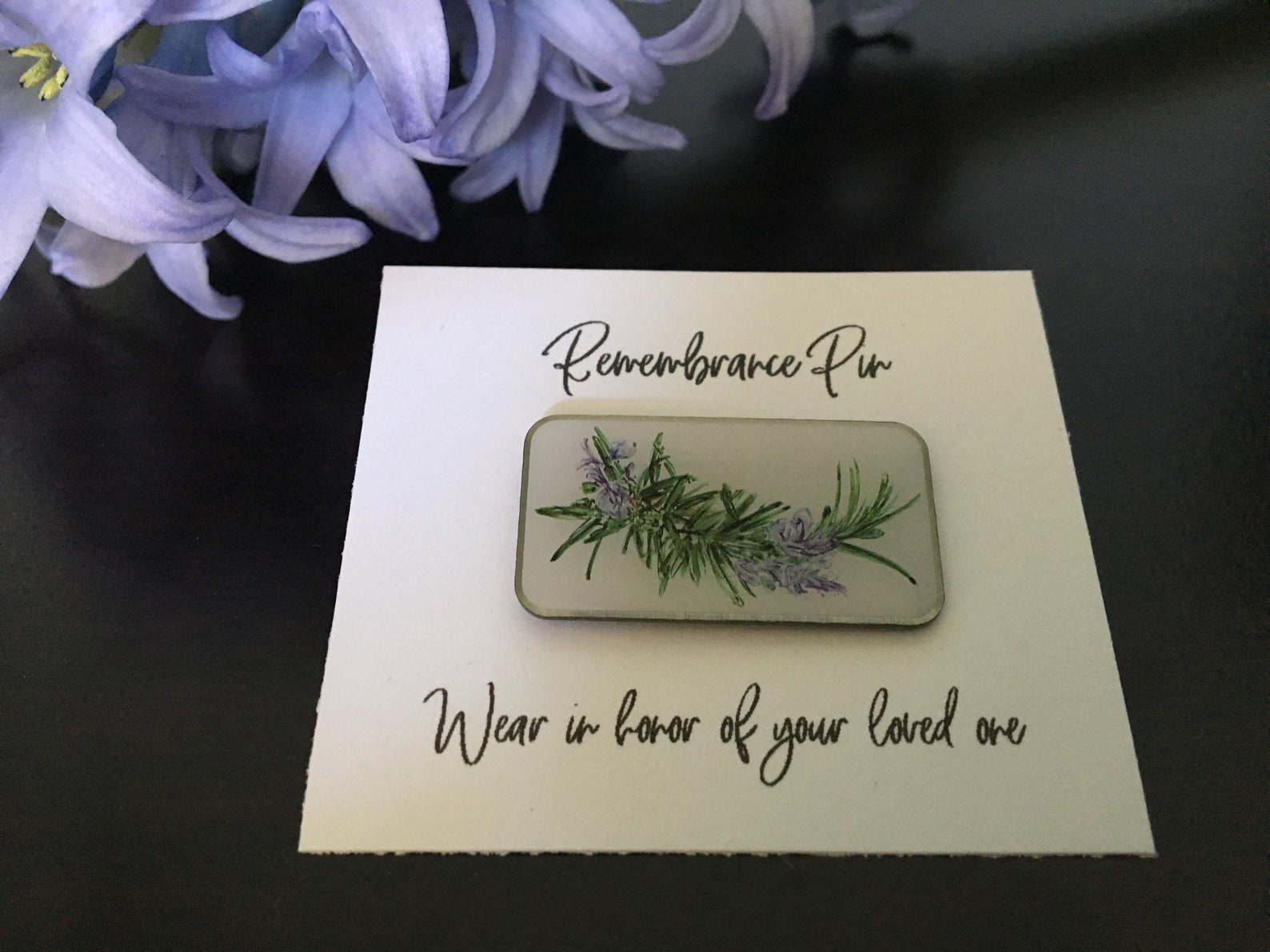 Rosemary Remembrance Pins Set of 30 Memorial Service Etsy