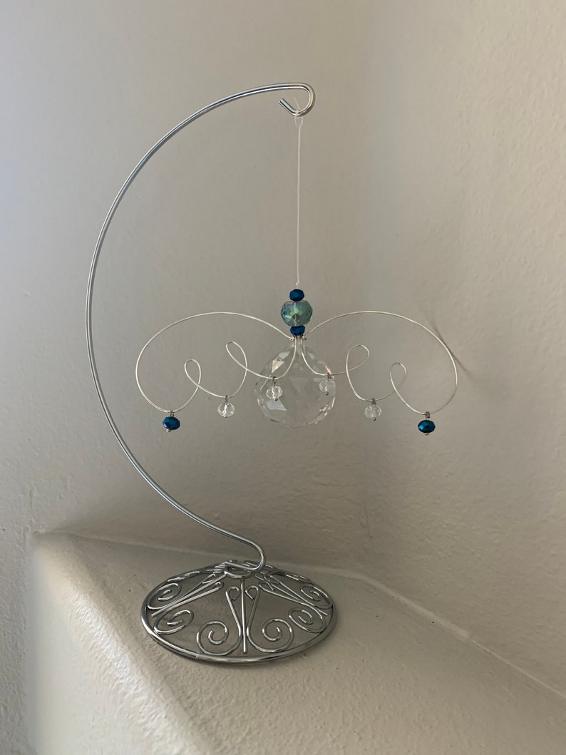 Suncatcher Display Stand SilverToned 10inch Etsy