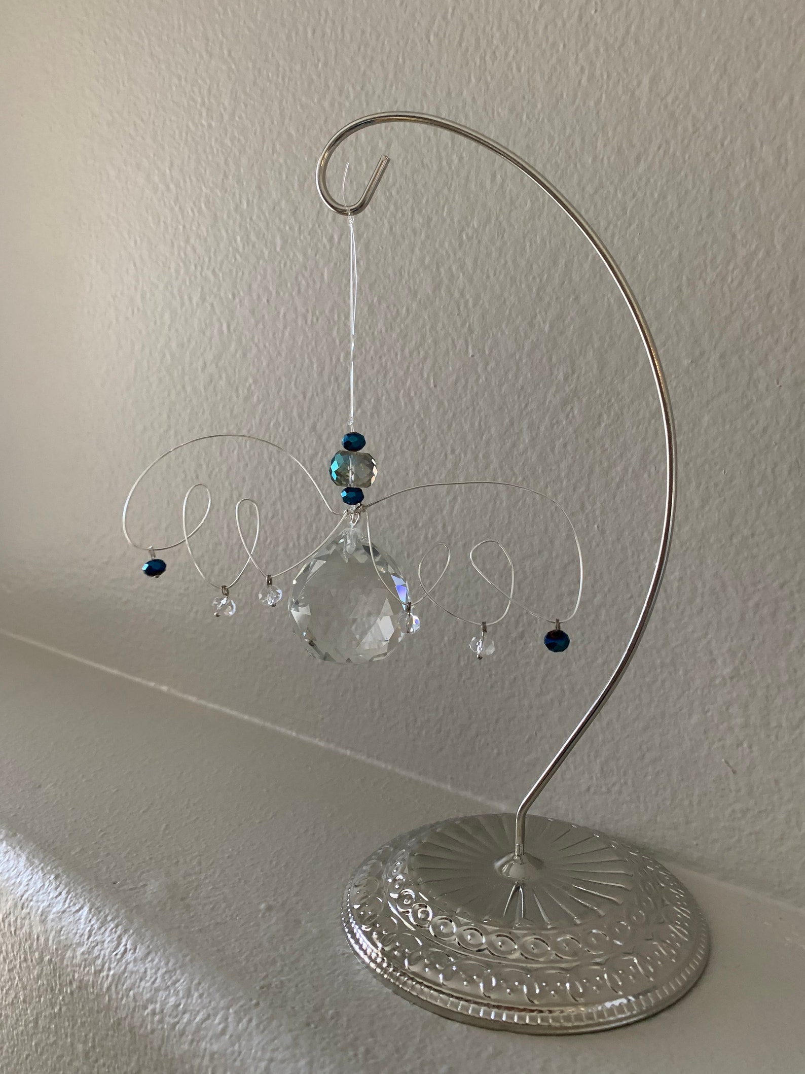 Angel Suncatcher Large Sympathy Gift Hanging Ornament Etsy