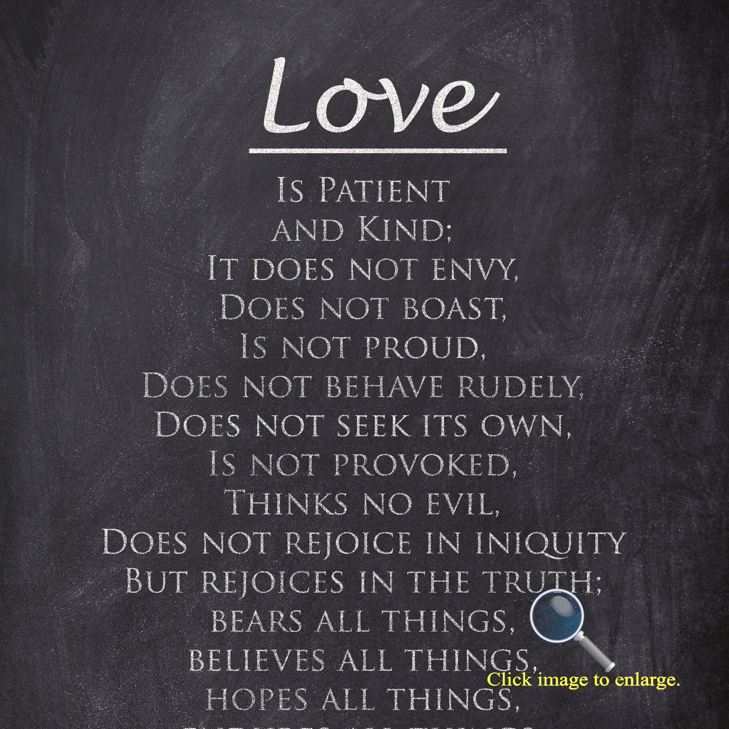 1 Corinthians 13 Love Bible Verse Chalk Art INSTANT DOWNLOAD  Etsy