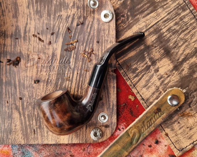 Balandis New Storm #120 Belfast Contrast Raw Smooth (9mm) Handmade Briar Tobacco Smoking Pipe 30g/1.06oz