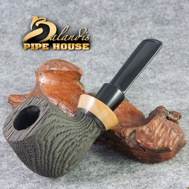 Balandis 904 Ranga Sandblasted (9mm) Handmade Bog Oak (Morta Wood