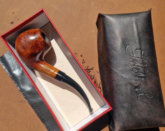 Briar Tobacco Pipe Handmade, Nr 2 Pure Grain, 9mm Filter Smoking Pipe, Gift for Pipe Smoker