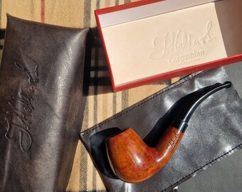 Briar Tobacco Pipe Handmade, 14 MALT Grain, 9mm Filter Smoking Pipe, Gift for Pipe Smoker