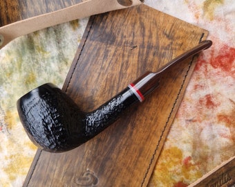 Balandis Ring Series #131 Victoria Morgul Black Sandblasted (9mm) Handmade Briar Tobacco Smoking Pipe 60g/2.12oz