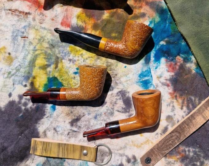 Balandis #141 Indiana Nose Warmer Custom Mix Pipe (9mm) Handmade Nose Warmer Tobacco Smoking Pipe 30g/1.05oz
