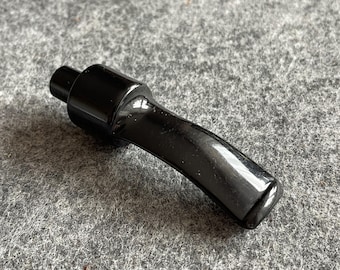 Balandis #6 Black ABS Stem for filter for Tobacco Smoking Pipe