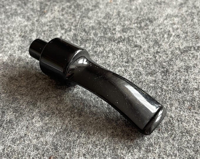 Balandis #6 Black ABS Stem for filter for Tobacco Smoking Pipe