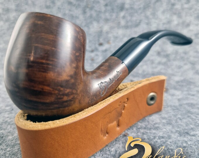 Balandis Limited Edition #120 Belfast Brun Brown Smooth (9mm) Handmade Briar Tobacco Smoking Pipe 30g/1.06oz