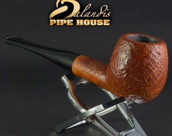 Balandis #603 Berlin Buckow Trawer Teak Sandblasted (cooler/stinger) Handmade Briar Tobacco Smoking Pipe 30-40g/1.06-1.41oz