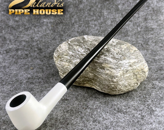 Balandis Limited Edition #148 Lady White Coat Smooth (n/a) Handmade Pear Wood Tobacco Smoking Pipe 15g/0.53oz