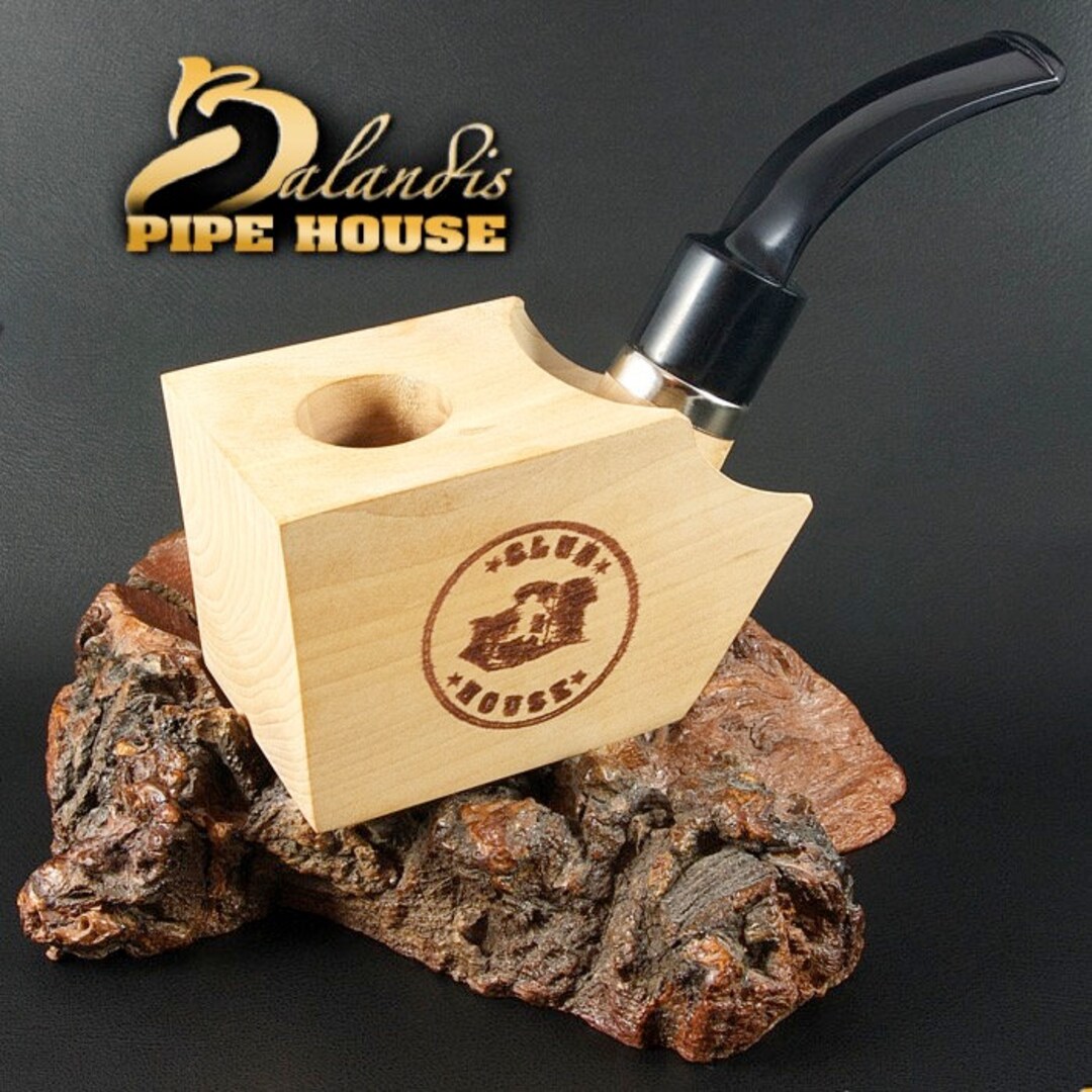 tobacco block Balandis Club House (9mm) Poker Pear Wood Block Predrilled DIY Tobacco  Smoking Pipe Kit BGB