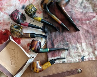 Pear Wood Tobacco Pipe Handmade, One off Prototype Selection & cooler, Cooler Stinger Smoking Pipe, Gift for Pipe Smoker