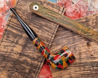 Briar Tobacco Pipe Handmade, Artismo Raw #106 Vistula Smooth, 9mm Filter Smoking Pipe, Gift for Pipe Smoker