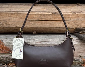 Bruno Balandis The Drop BV leather bag in Chocolate Brown Contrast full grain natural semi-aniline leather
