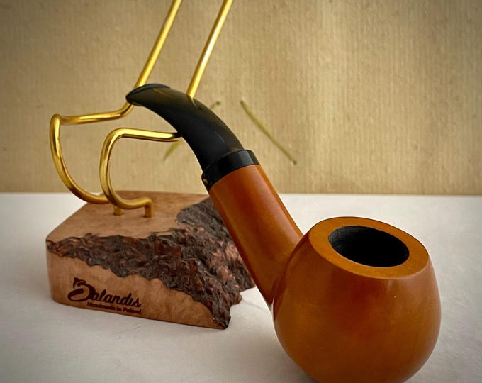 Balandis Wild  #14 Sparrow Honey Smooth (9mm) Handmade Pear Wood Tobacco Smoking Pipe 35g/1.23oz