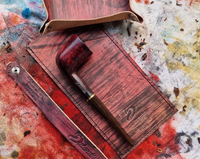 Balandis New Storm #113 Kuskokwim Contrast RAW Red Smooth (9mm) Handmade Briar Tobacco Smoking Pipe 35g/1.23oz