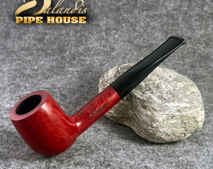 Balandis Limited Edition #106 Vistula Christmas 2022 Red Smooth (9mm) Handmade Briar Tobacco Smoking Pipe 30g/1.06oz