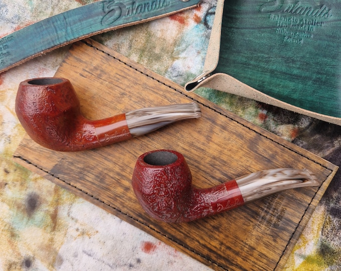 Balandis #139 Marcan Gnarly Sandblasted (9mm) Handmade Briar Tobacco Smoking Pipe 35g/1.24oz