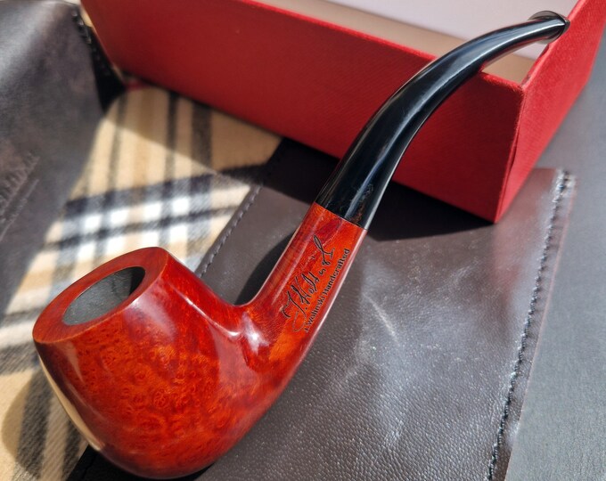 J.Wolinski Mastercraft Nr 8 Malt Grain Briar Carpathian Bruyere Artisan Handcrafted Pipe Perfect Drilling