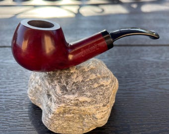 Balandis #14 Sparrow Unique Uniques (9mm) Handmade Pear Wood Tobacco Smoking Pipe 35g/1.23oz - Dark Red