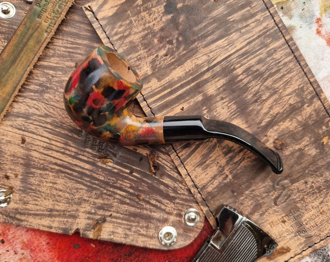 Balandis Artismo Raw #120 Belfast Smooth (9mm) Handmade Briar Tobacco Smoking Pipe 30g/1.06oz