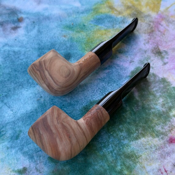 Balandis #301 Zagreb Round Bowl RAW Smooth (9mm) Handmade Olive Tobacco  Smoking Pipe 30g/1.06oz