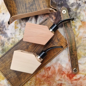 Pipa Fumatrice In Legno Fatta A Mano Intagliata 9mm Pipa Tabacco - Foto 5