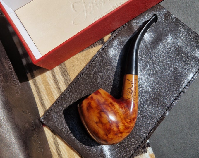 J.Wolinski Mastercraft Nr 11 Contrast Grain Briar Carpathian Bruyere Artisan Handcrafted Pipe Perfect Drilling