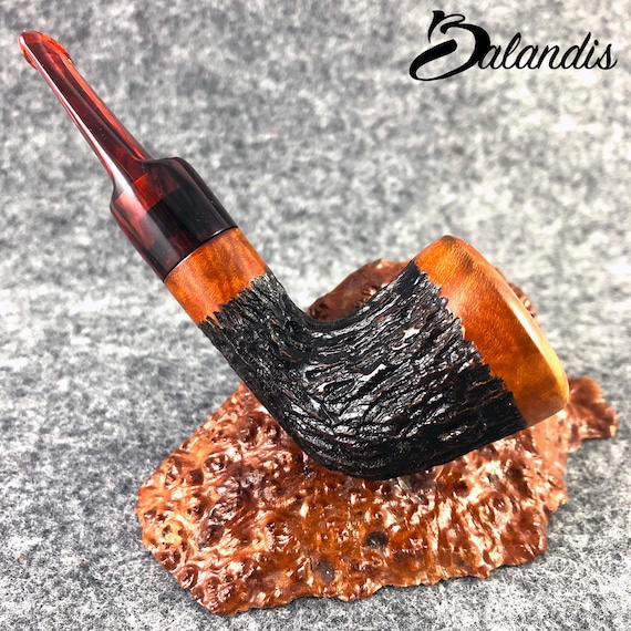 BALANDIS presents one of the UNIQUE UNIQUES Limited Edition tobacco smoking pipe Indiana Mohawk Teak