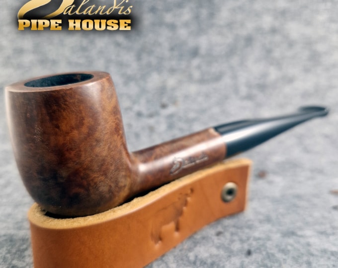 Balandis Limited Edition #106 Vistula Brun Brown Smooth (9mm) Handmade Briar Tobacco Smoking Pipe 30g/1.06oz