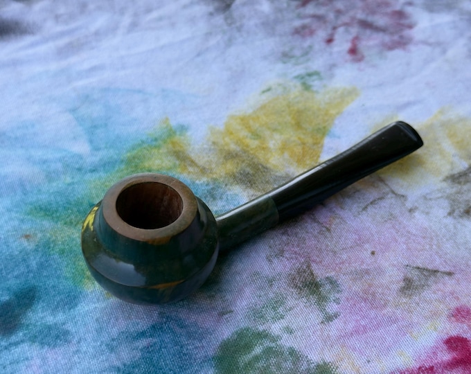 Briar Tobacco Pipe Handmade, Unique Uniques Limited Edition Frog Evolution narrow shank, Smoking Pipe, Gift for Pipe Smoker