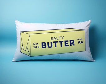 Butter Pillow Cover Only | Foodie Gift | Novelty Decor
