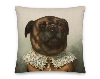 Portretkussen Royal Dog: Castlecore-huisdecoratie