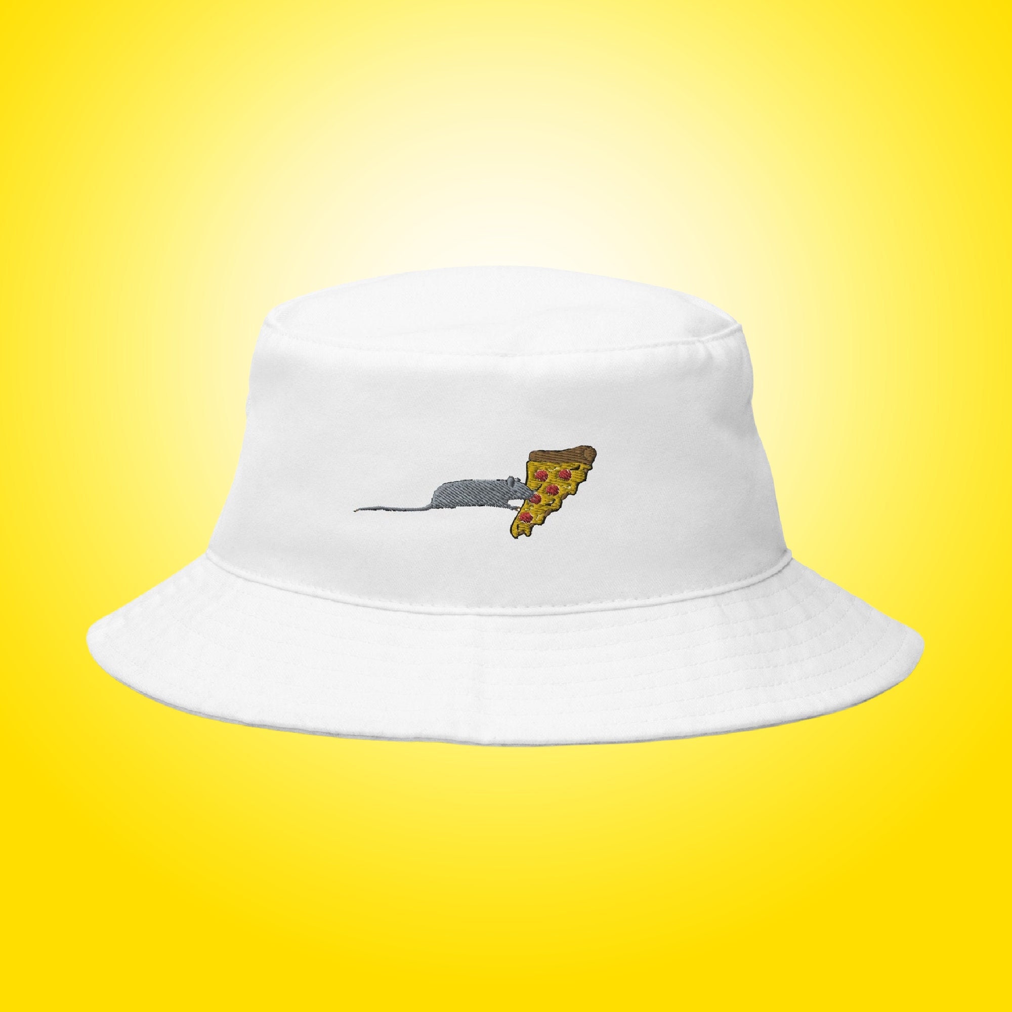 Pizza Rat Bucket Hat NYC Subway Meme Embroidered Rat - Etsy Finland