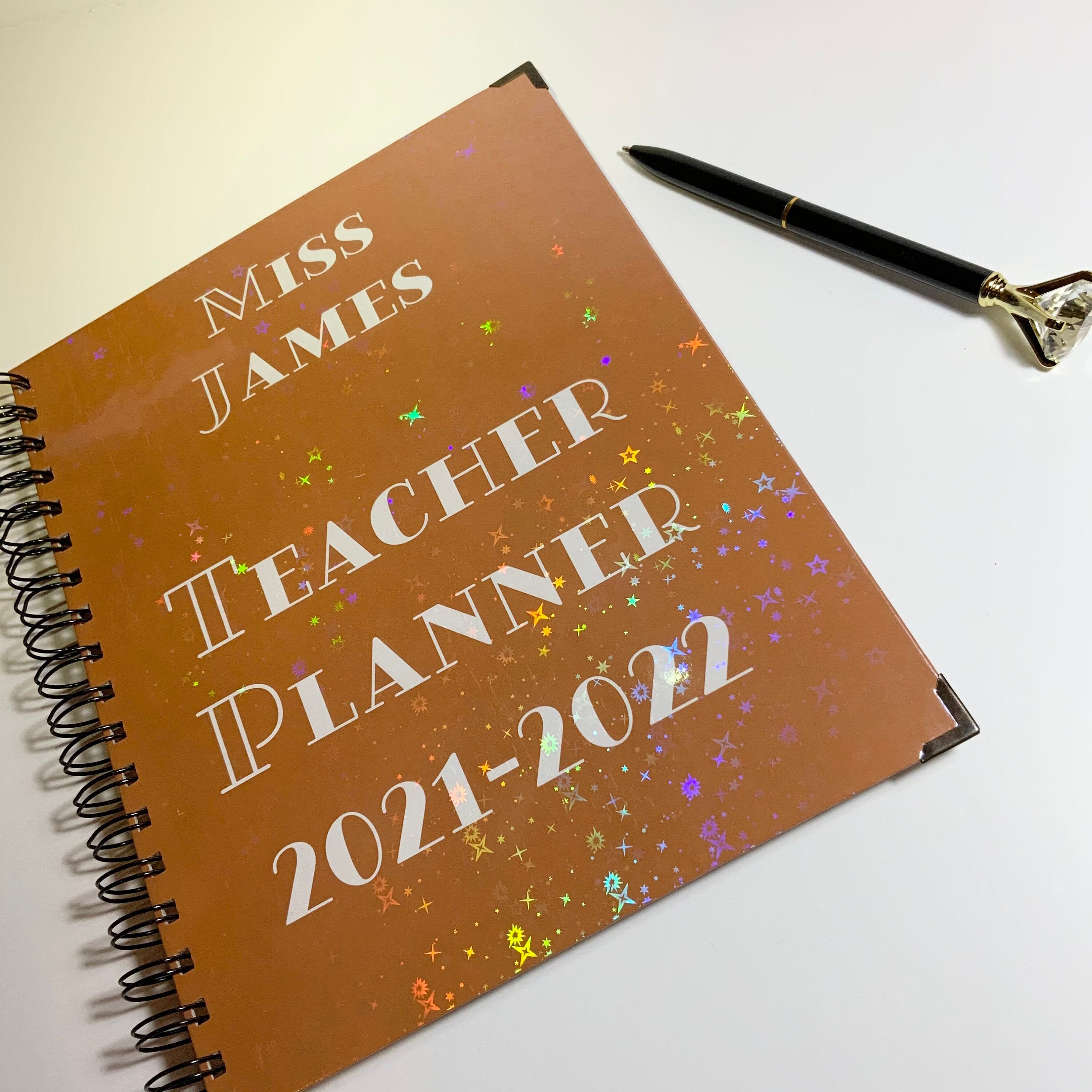 Teacher Planner Diary 21/22 Academic Planner Personalised Etsy UK