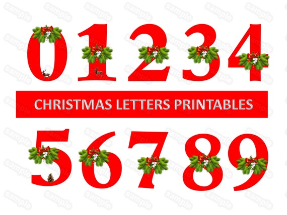 This is a picture of Christmas Numbers Printable regarding holiday It is an image of Christmas Numbers Printable regarding holiday