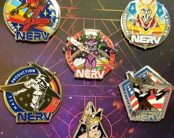 NASANGELION Nasa x Eva Enamel Pins