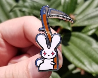 Deth Bunny (Candy) - Hard Enamel Pin Silver