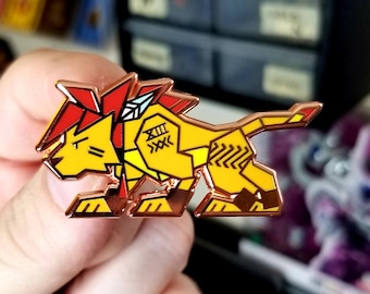 Red XIII - FFVII Geomateria Hard Enamel Pin Final Fantasy VII FF7 Inspired