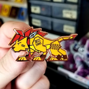 Red XIII - FFVII Geomateria Hard Enamel Pin Final Fantasy VII FF7 Inspired