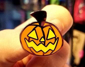 Feestdagen! HALLOWEEN Jack O Lantern GLOW in the dark harde emaille pin