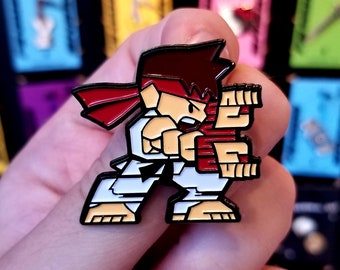 STREETS of FIGHT "Shoto" - SFII inspired soft enamel pin