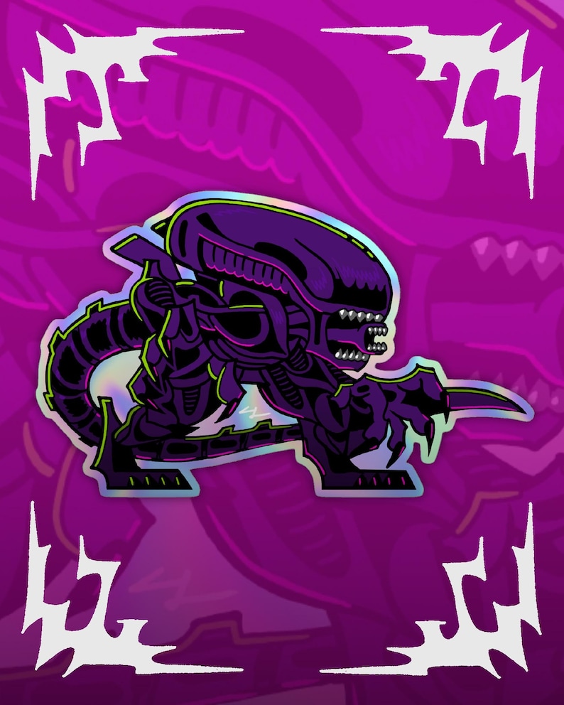 Xenomorph Die-cut Vinyl Sticker - Etsy
