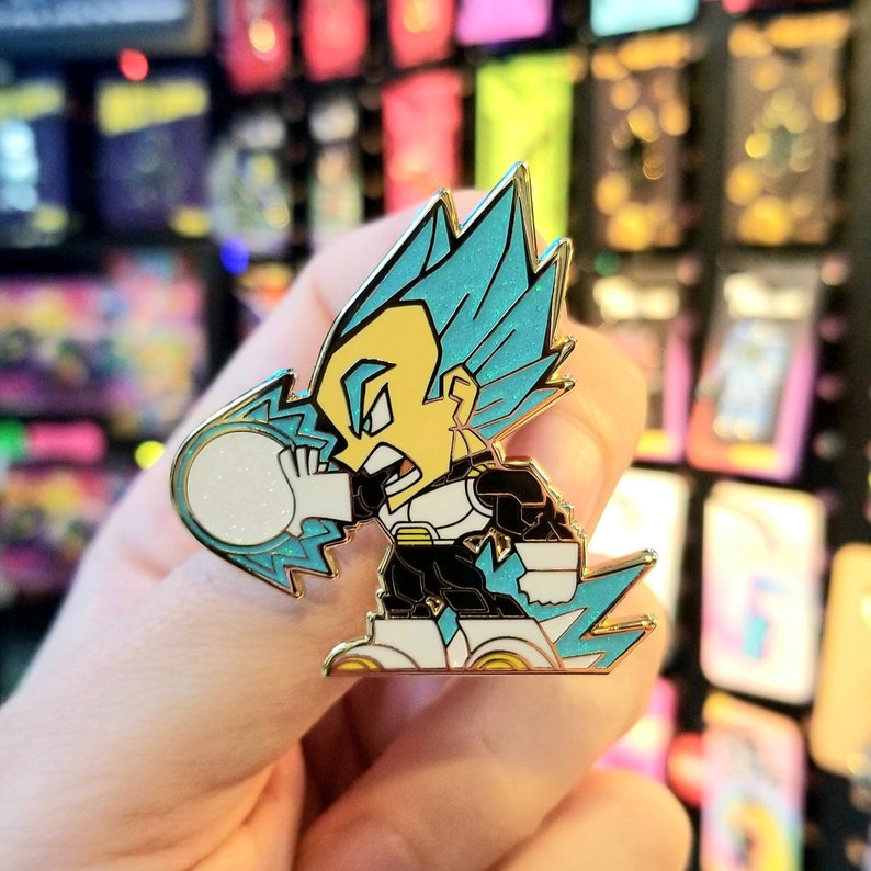 DBZ 2 V Enamel Pin VEGETA (Blue)