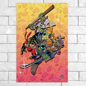Ninja Bros - 11 x 17&quot; Art Print