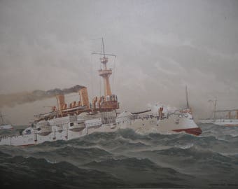 Steamship Print 1892